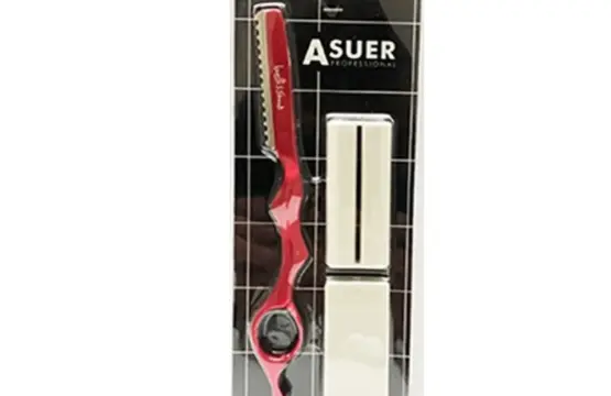 Asuer Navaja Metálica Bellissima Con Protector Y Portacuchillas